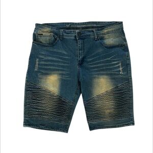 V19-69 mens italian jorts shorts jean short size 38